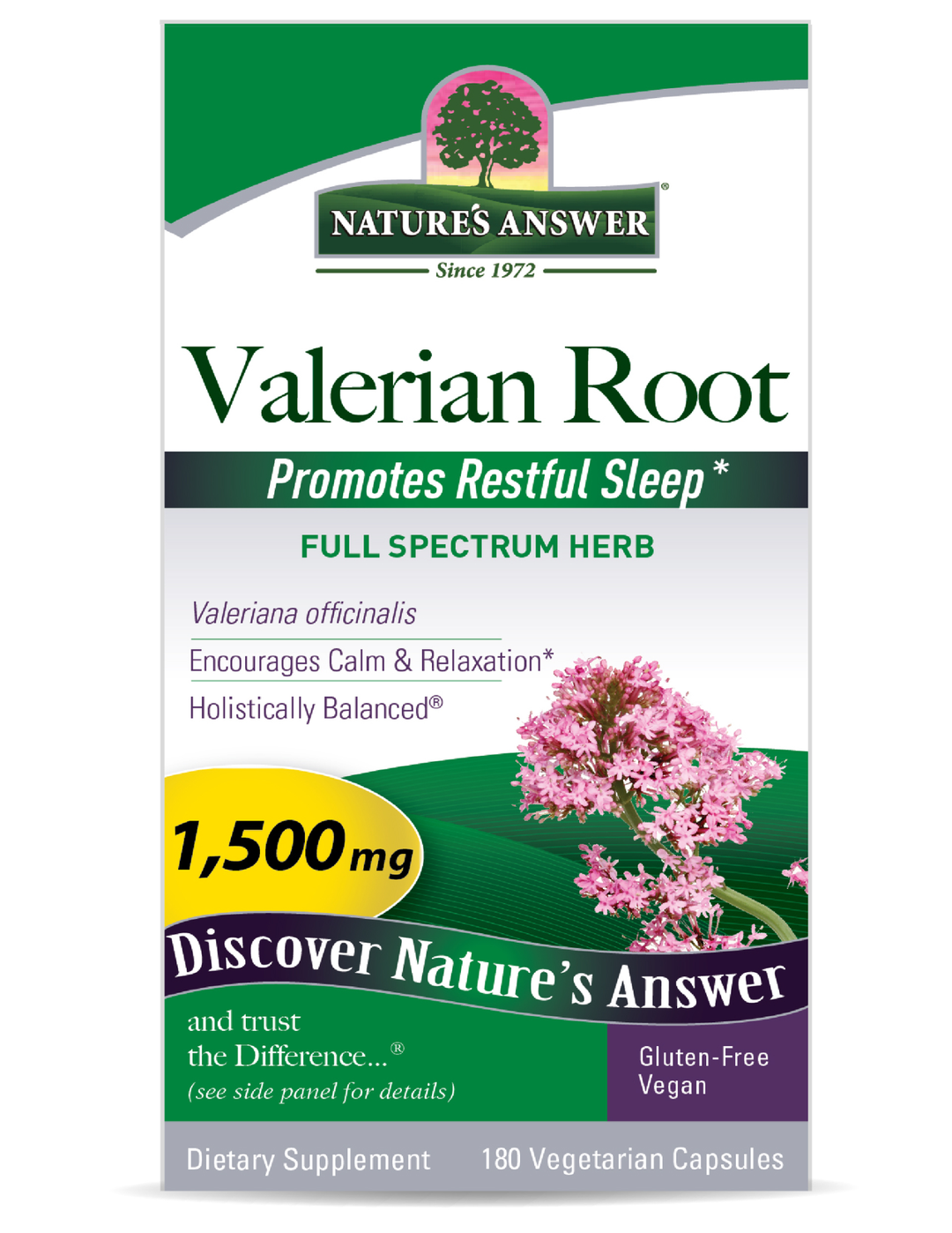 Nature’s Answer Valerian Root 180 v-caps