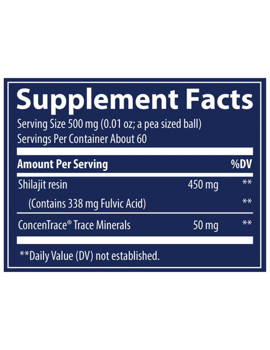 Trace Minerals Shilajit Resin 1oz