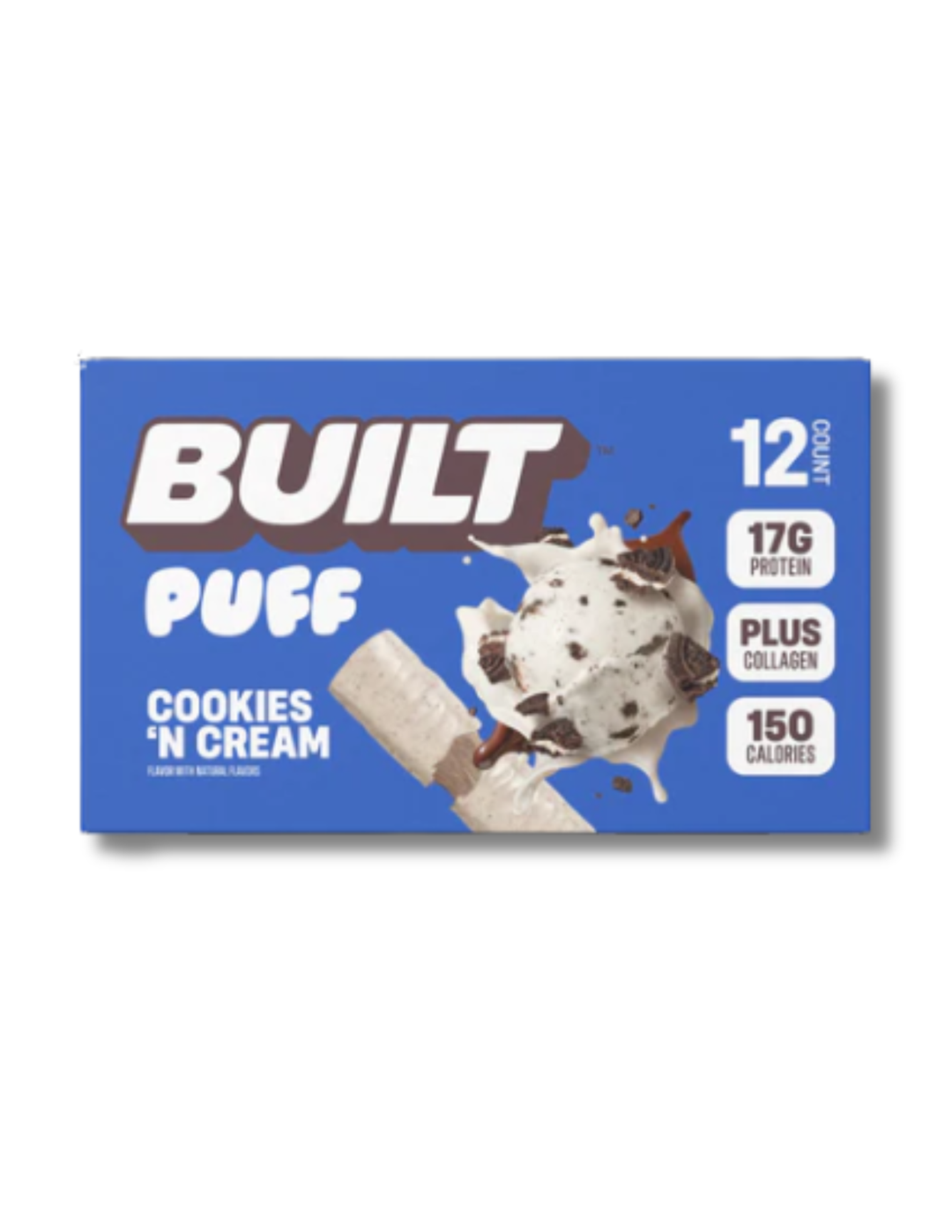 Built BAR PROTEIN COOKIE N CREAM PUFF 12CT