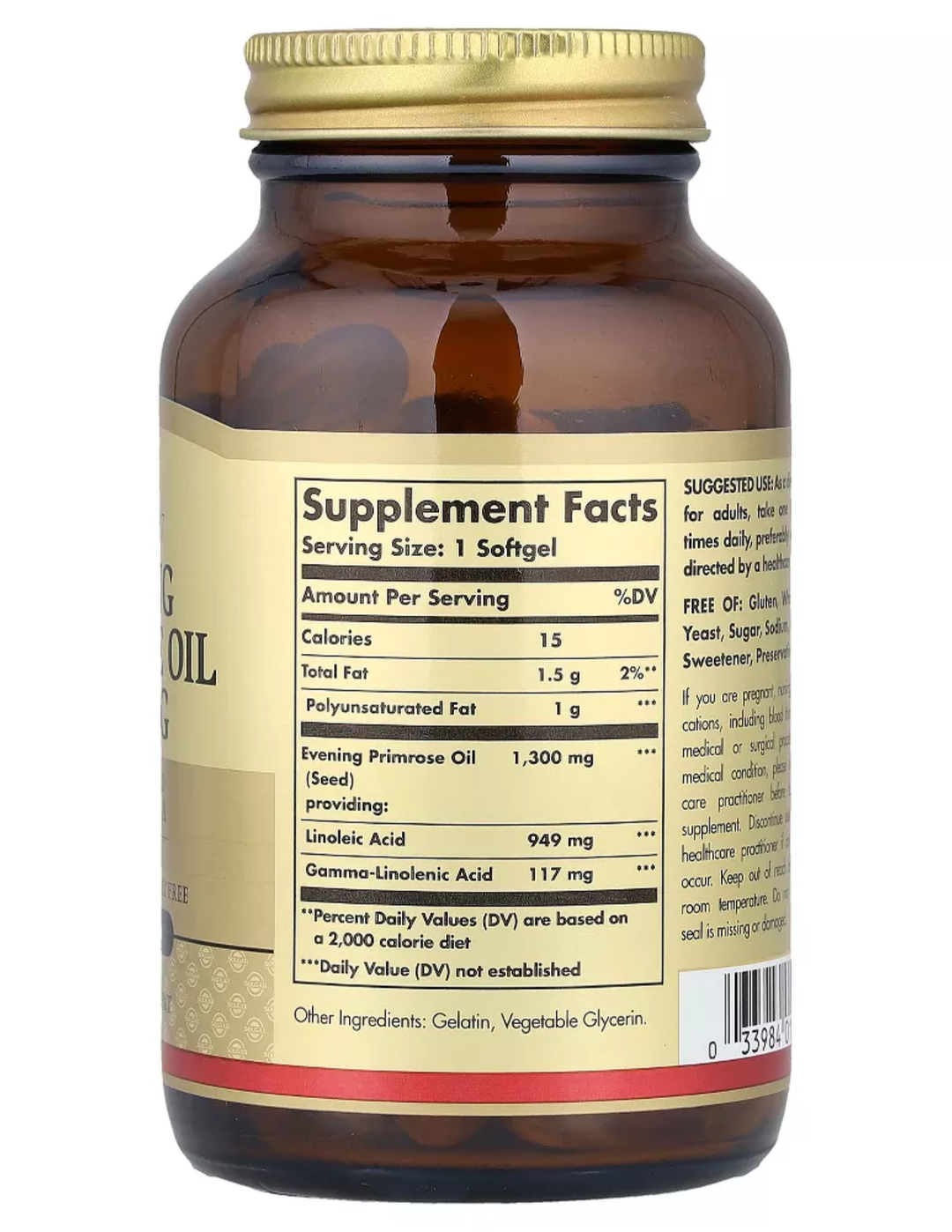 Solgar Evening Primrose Oil 1300mg 60 Softgels