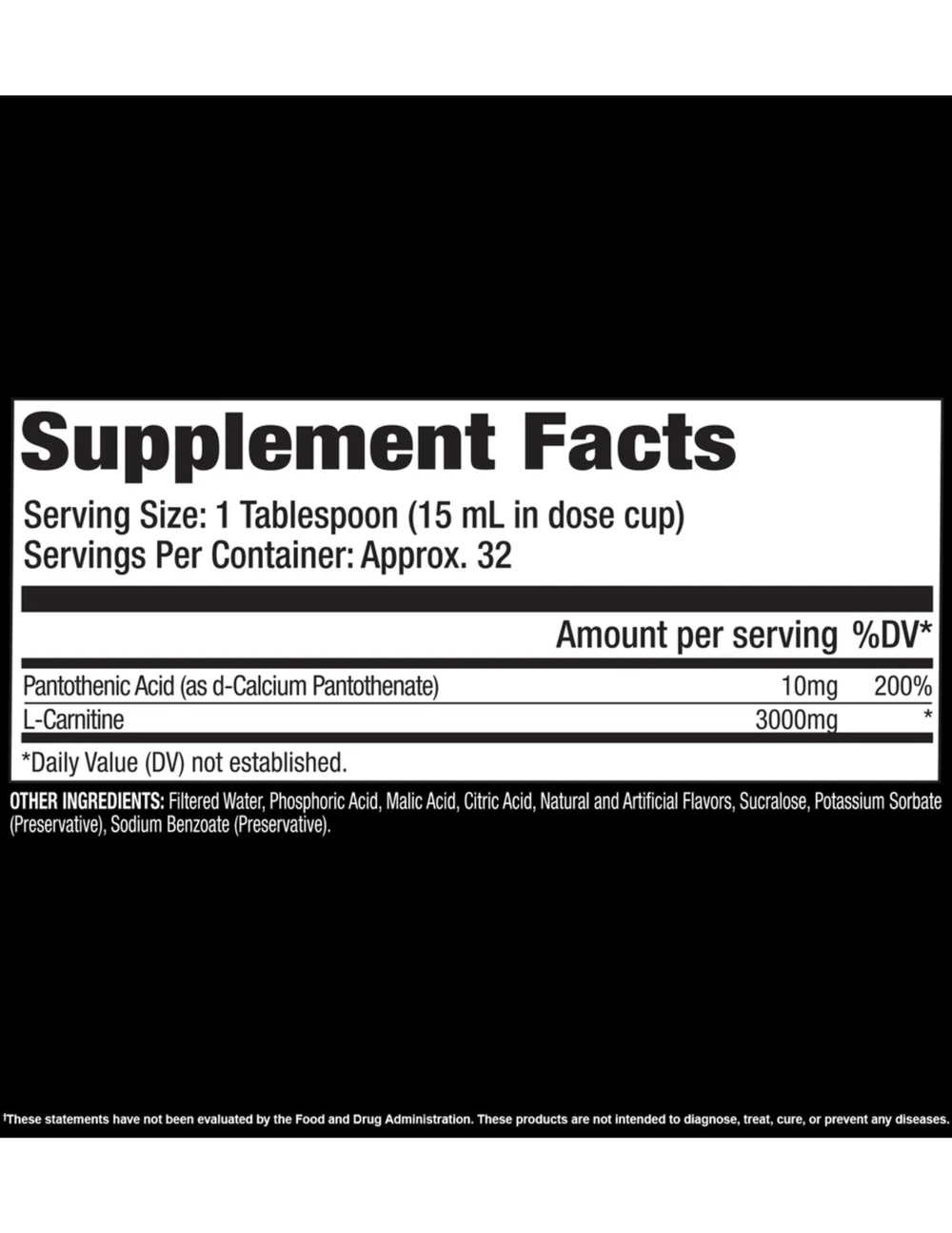 GAT Sport Liquid L Carnitine 3000 Mixed Berry 16oz