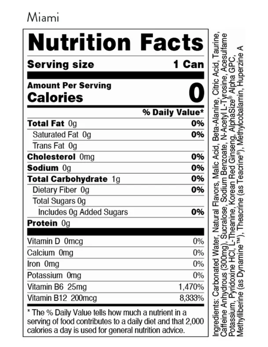 Bucked Up ENERGY DRINK MIAMI 16oz ( 12pk )