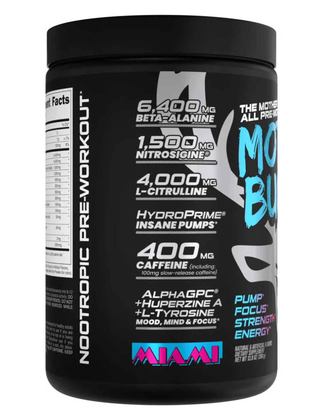 Bucked Up Mother Bucker Pre‑Workout – Miami (Strawberry/Mango/Pineapple)