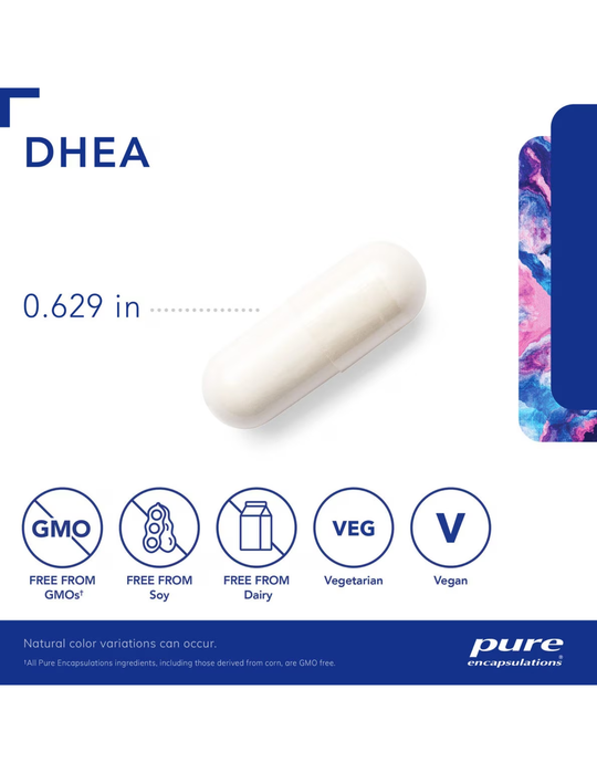Pure Encapsulations DHEA 25 mg 60 Capsules