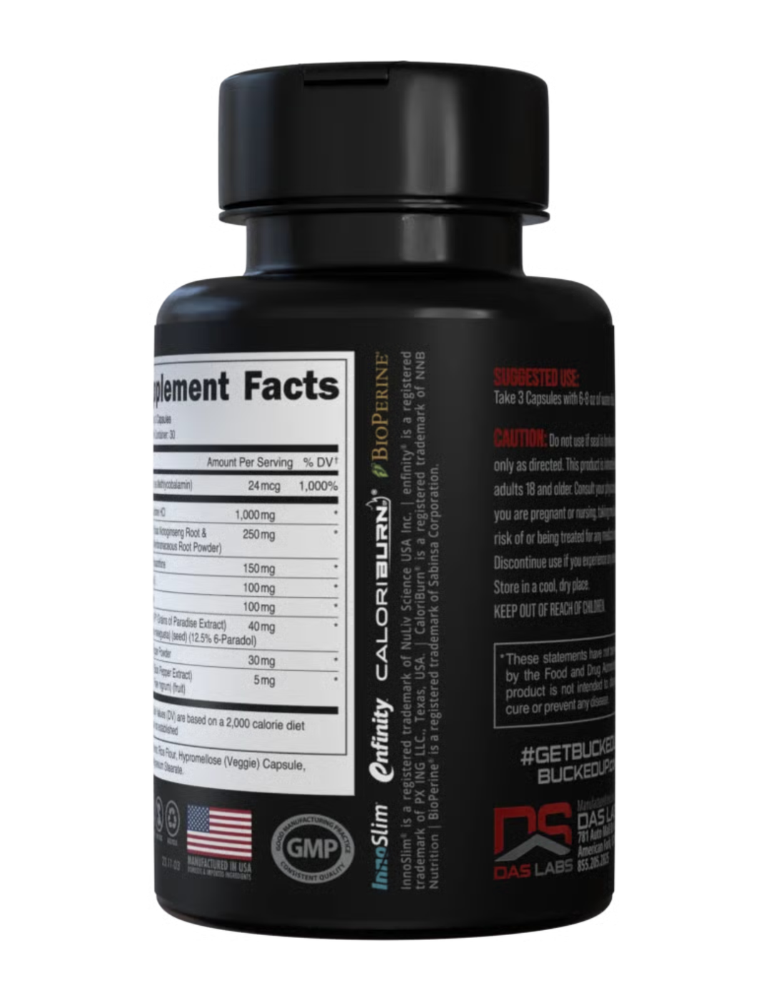 Bucked Up Buck Naked Weight Loss Management 90 Capsules