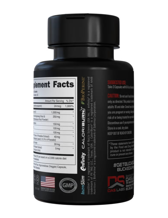 Bucked Up Buck Naked Weight Loss Management 90 Capsules