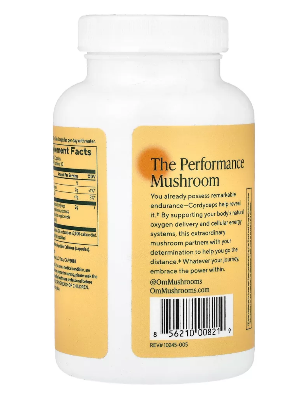 OM Cordyceps Mushroom 90 Vegetable Capsules