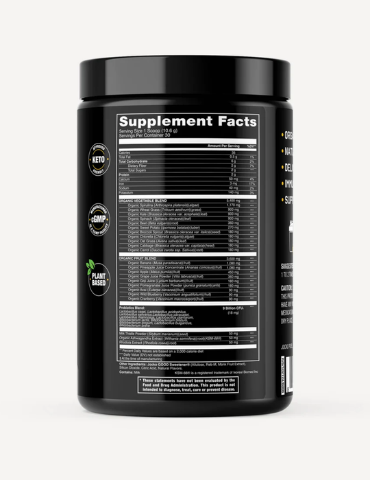 Jocko Fuel Greens Powder Pineapple Coconut