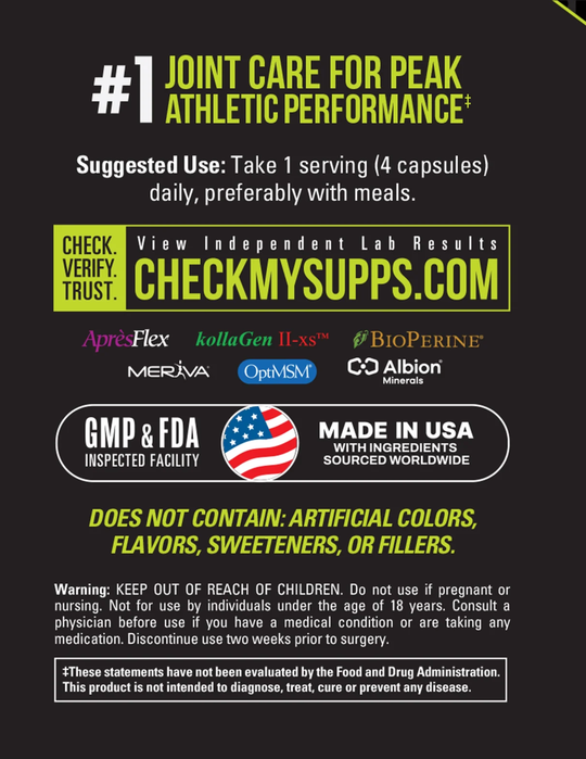 NutraBio Extreme Joint Care 30 Servings