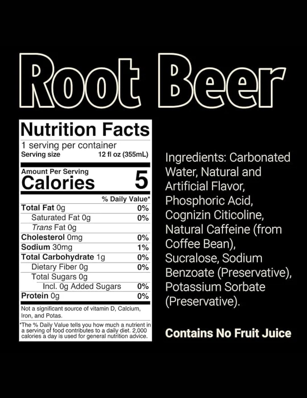 RAW Energy Drink Root Beer 12pk