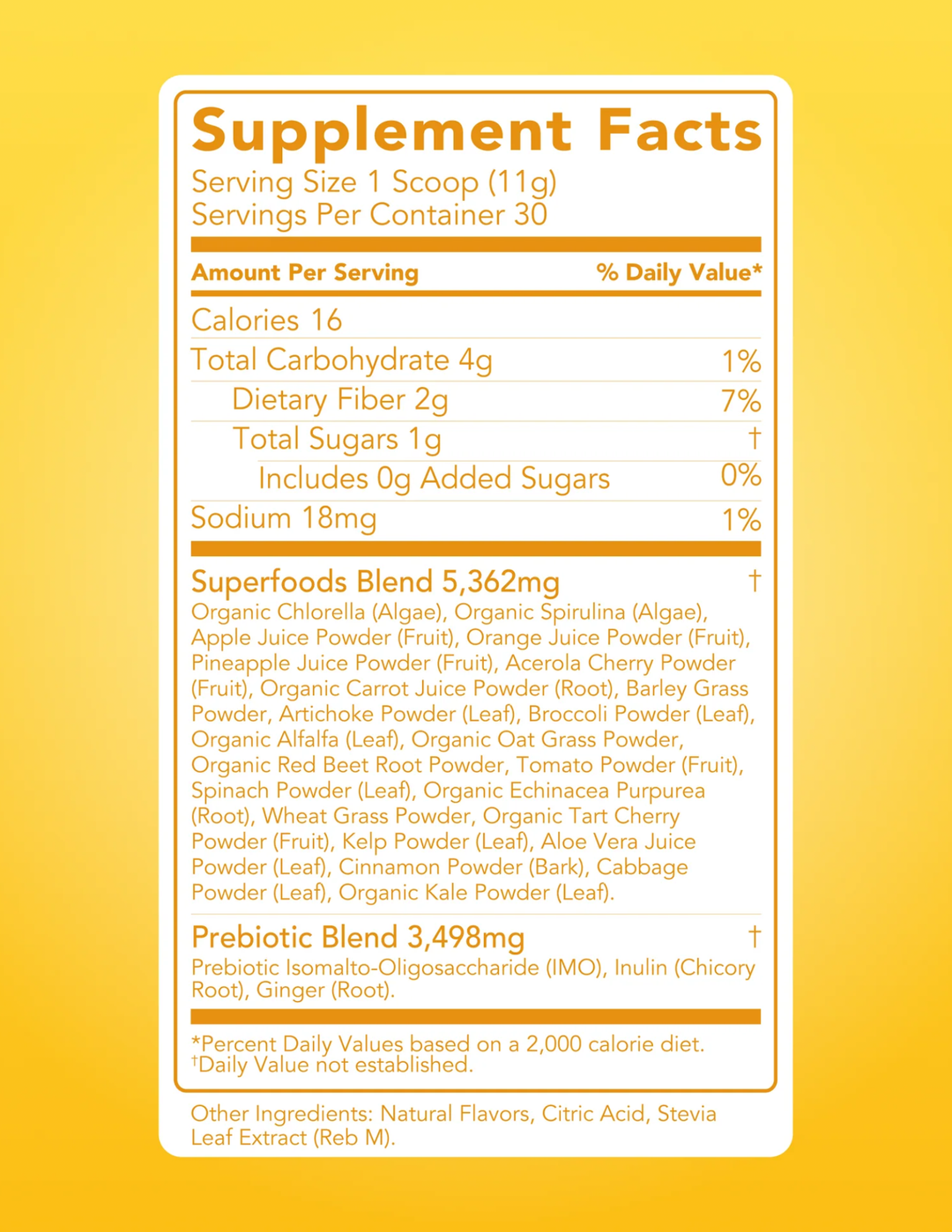 Clean Simple Eats Greens + Superfoods - Tropical 30 Servings