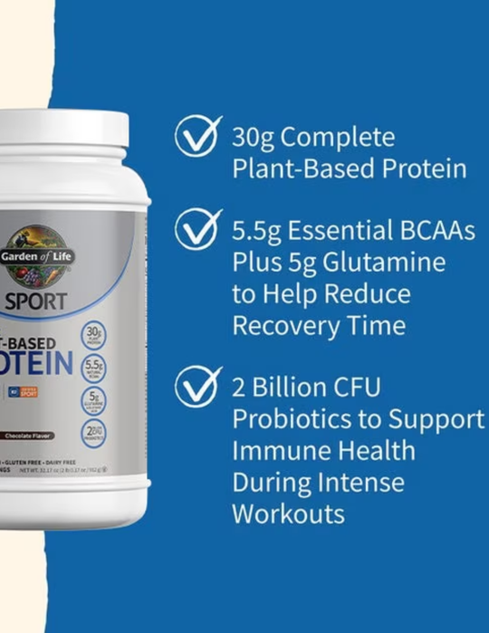 SPORT Organic Plant-Based Protein Chocolate 29.6oz