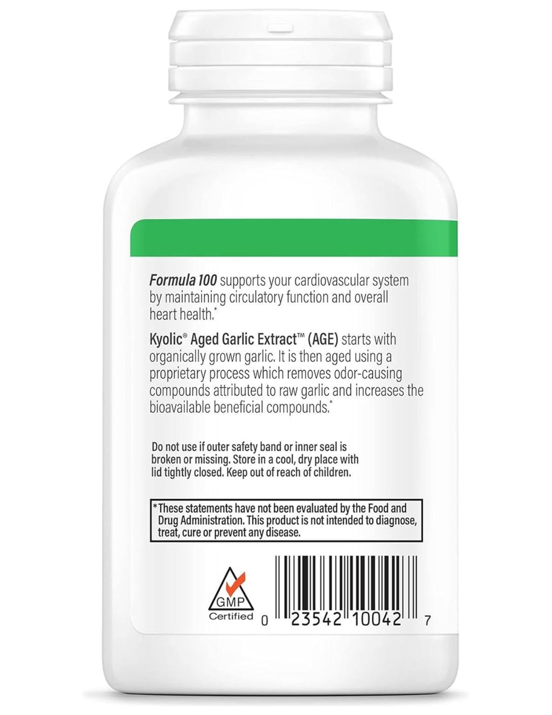 Kyolic Aged Garlic Extract, Cardiovascular Health Formula 100, 200 Capsules