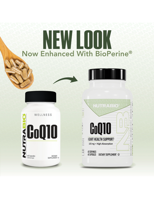 NutraBio CoQ10 100mg 60 Capsules