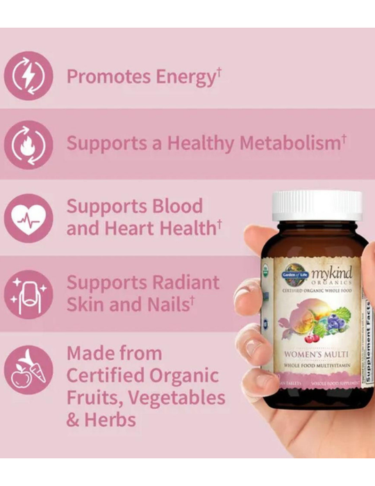 Garden of Life Mykind Organics Women's Multi 60 Tablets