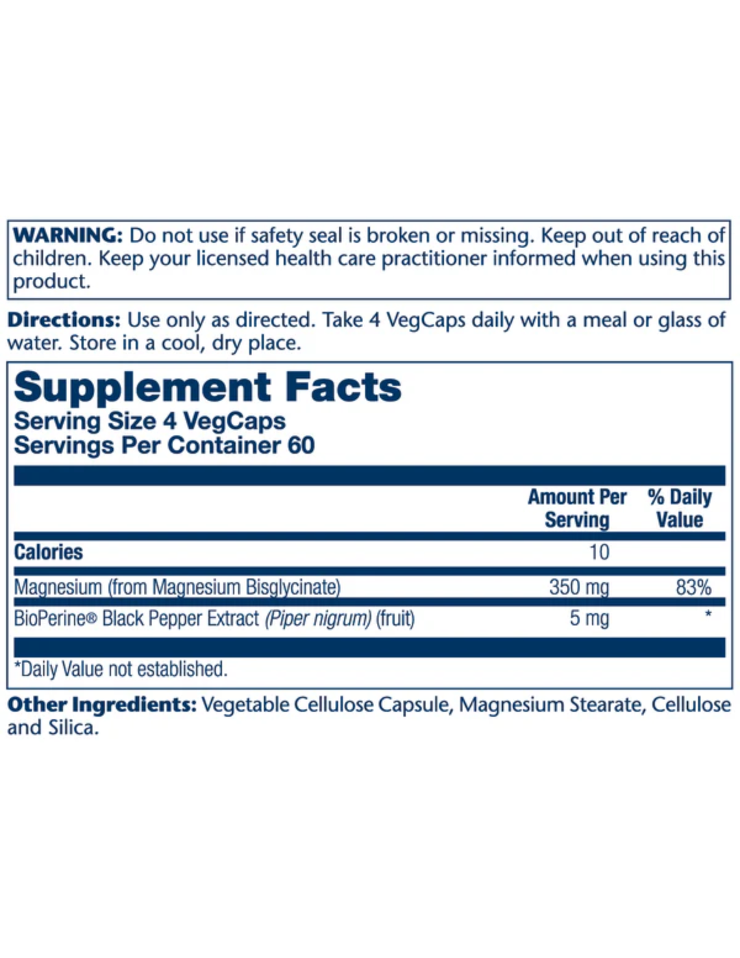 Solaray Magnesium Glycinate 350mg 240ct