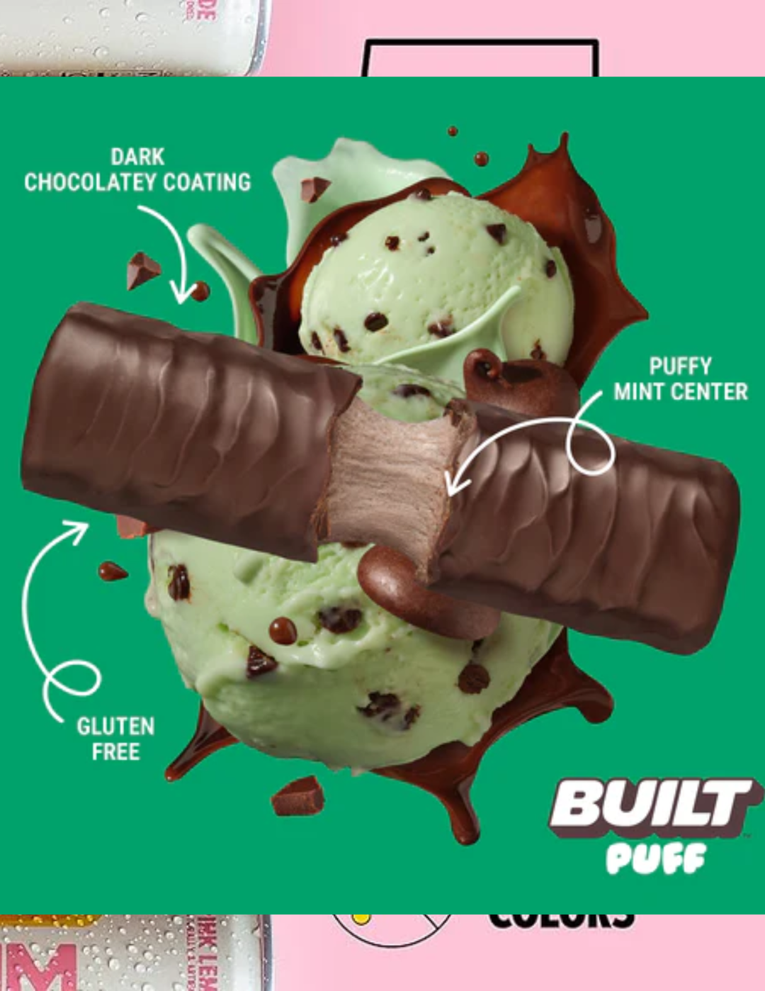 Built MINT CHIP PROTEIN BAR 12CT