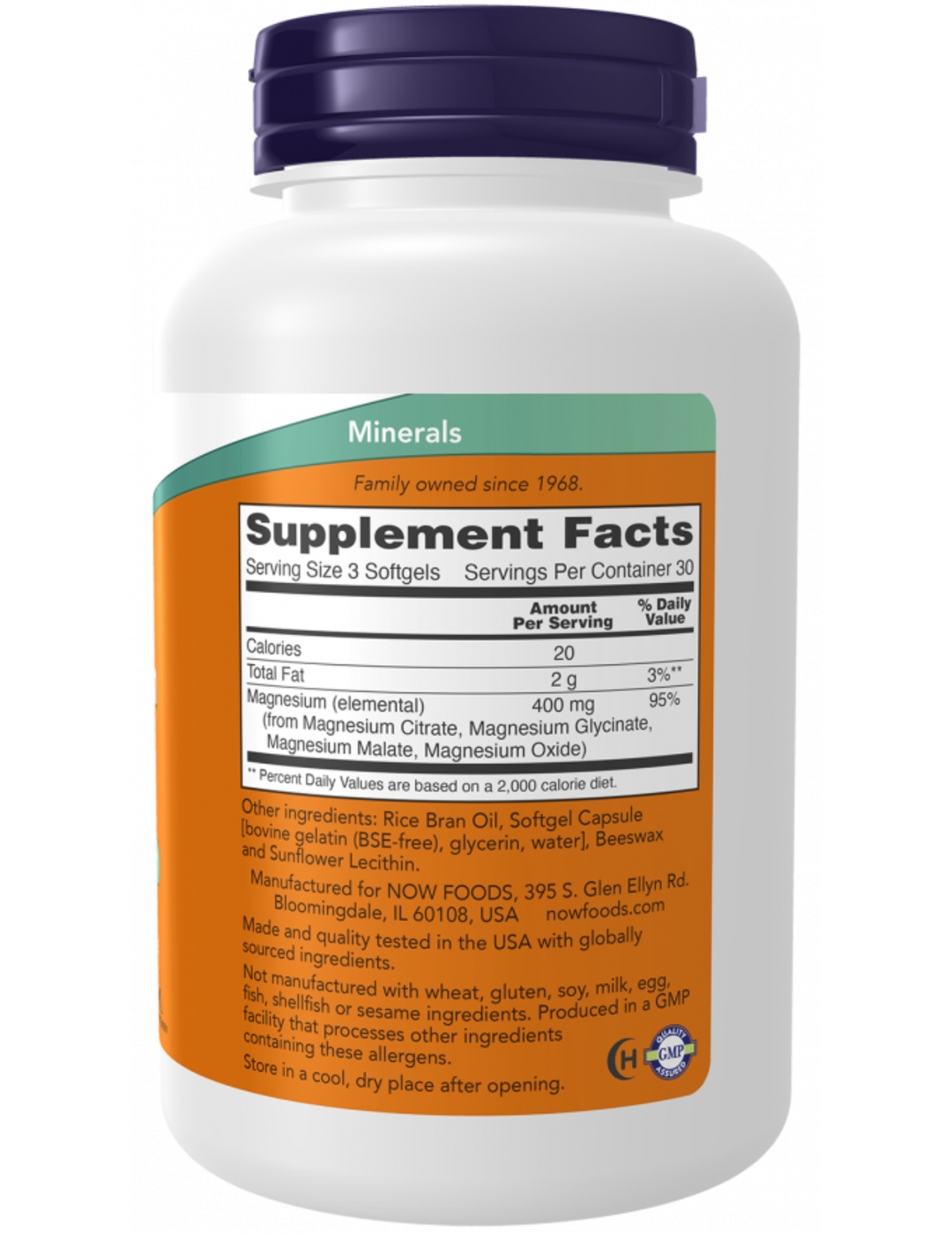 Now Foods Magnesium Citrate Softgels 90ct