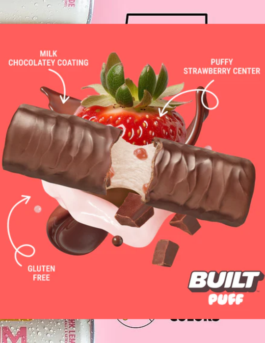 Built Puff Strawberry N Cream 12CT
