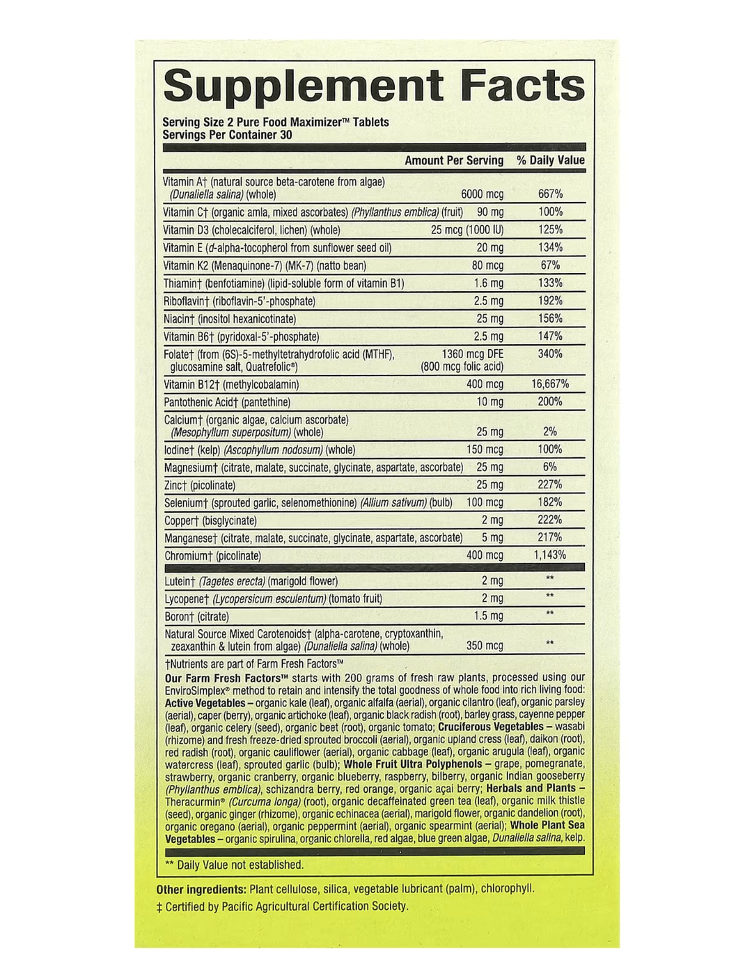 Natural Factors Men's Multivitamin + Mineral 60ct