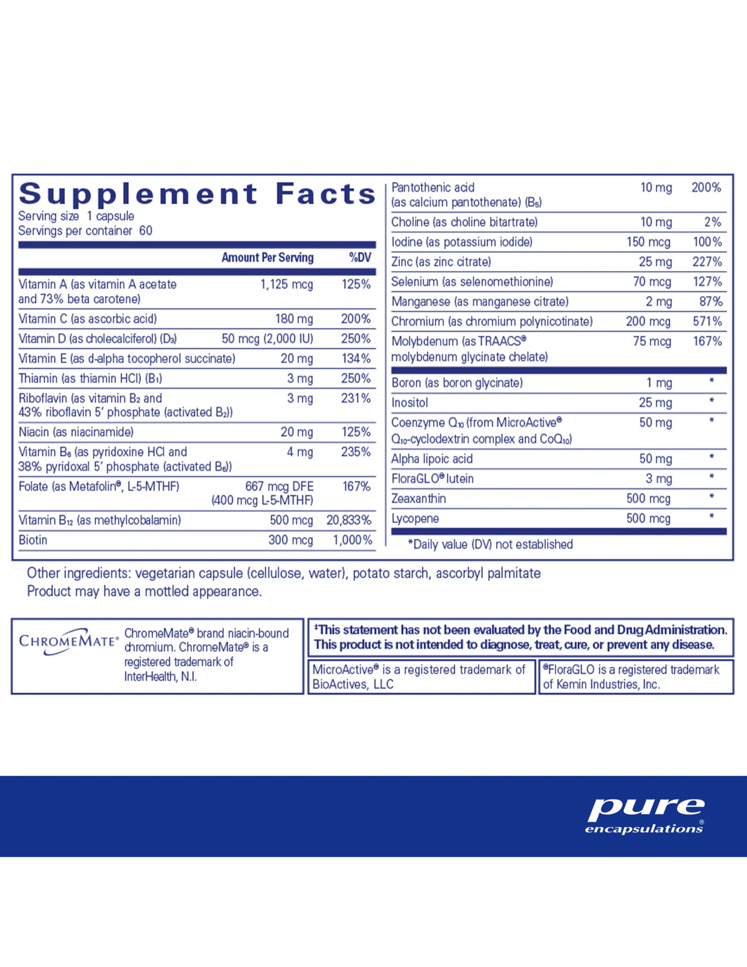 Pure Encapsulations  O.N.E. Multivitamin