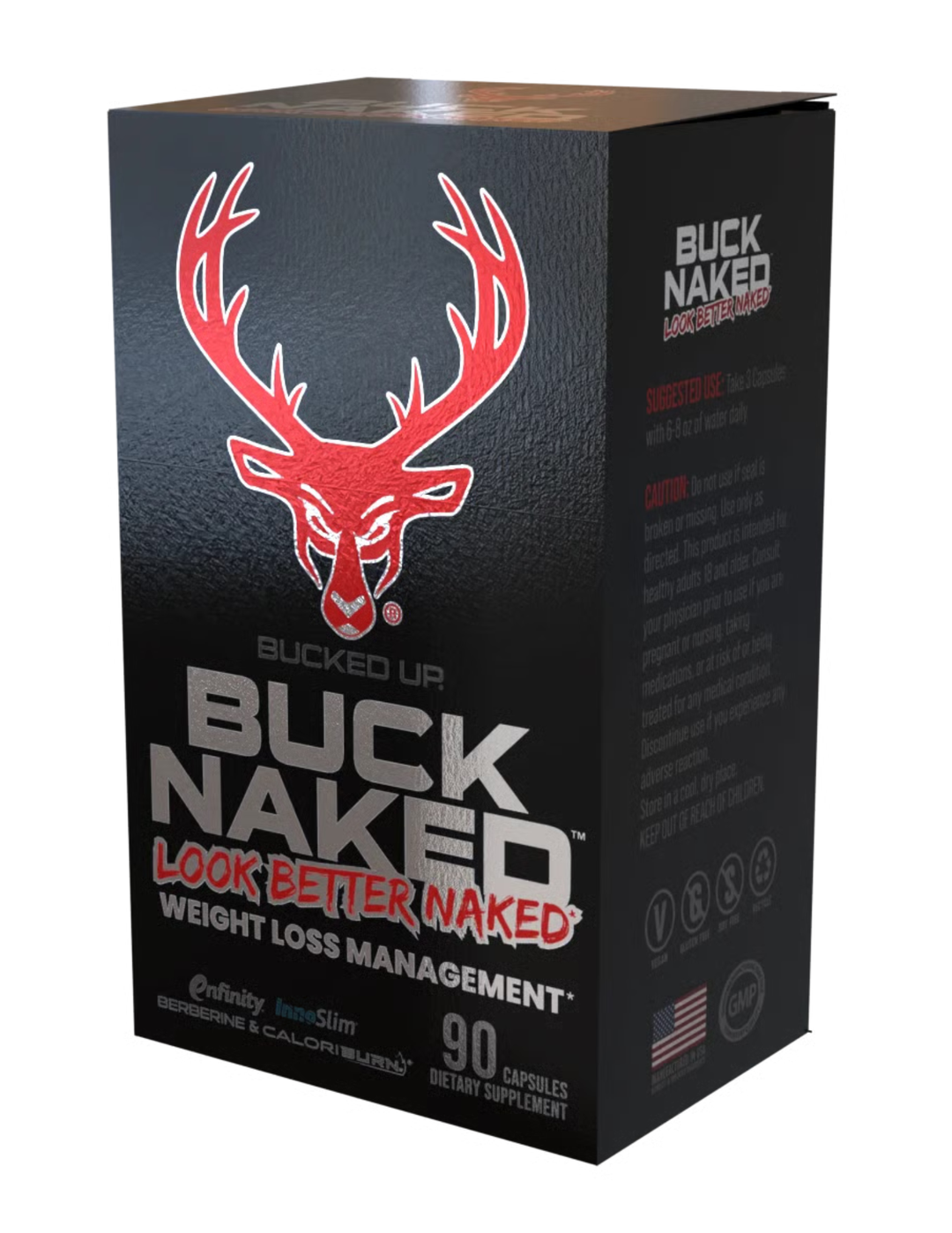 Bucked Up Buck Naked Weight Loss Management 90 Capsules