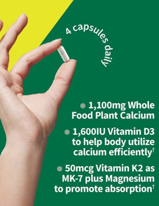 Vitamin Code Raw Calcium Capsules 120ct