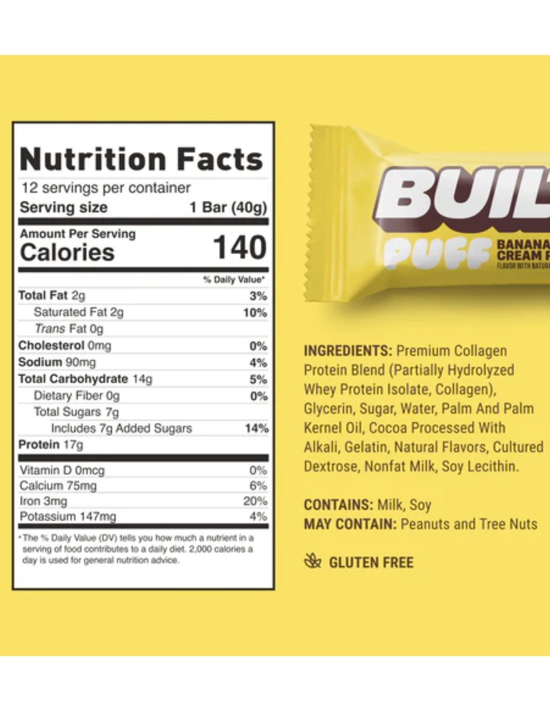 Built Puff Banana Cream Pie 12CT