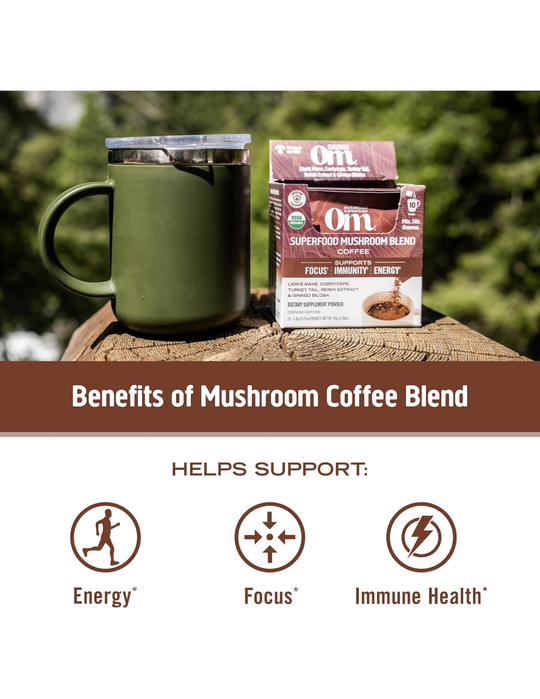 OM Superfood Mushroom Blend, Coffee 30 Servings