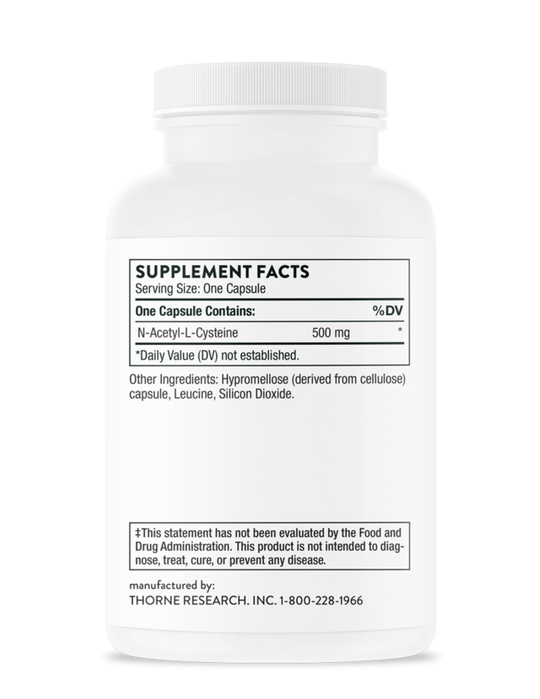 Thorne NAC (N-Acetylcysteine) 90 Capsules