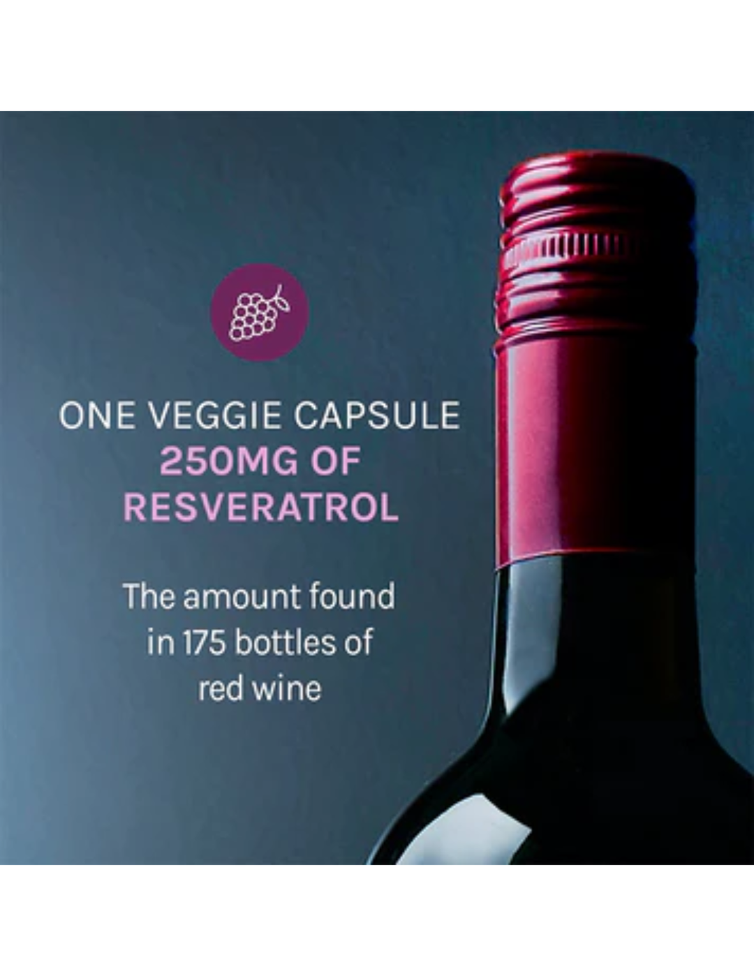 Reserveage Resveratrol 250mg 60 Veg Capsules