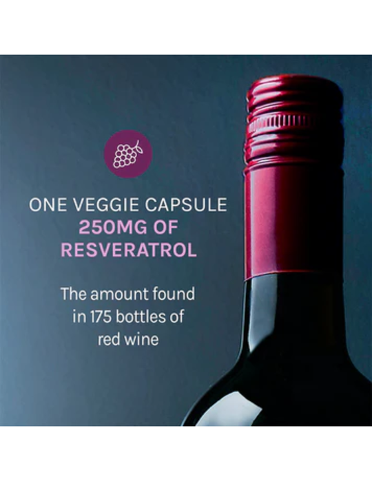 Reserveage Resveratrol 250mg 60 Veg Capsules