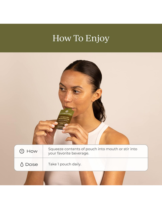 Cymbiotika Liposomal Longevity Mushrooms – 30 x 10 ml Packets