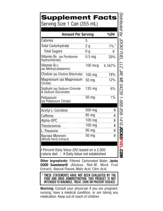 Jocko Fuel Go RTD Blue Raspberry 12 oz