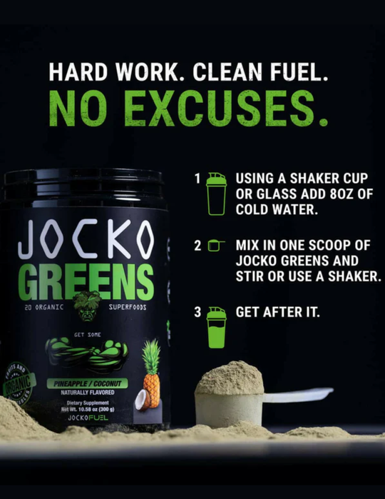 Jocko Fuel Greens Powder Pineapple Coconut
