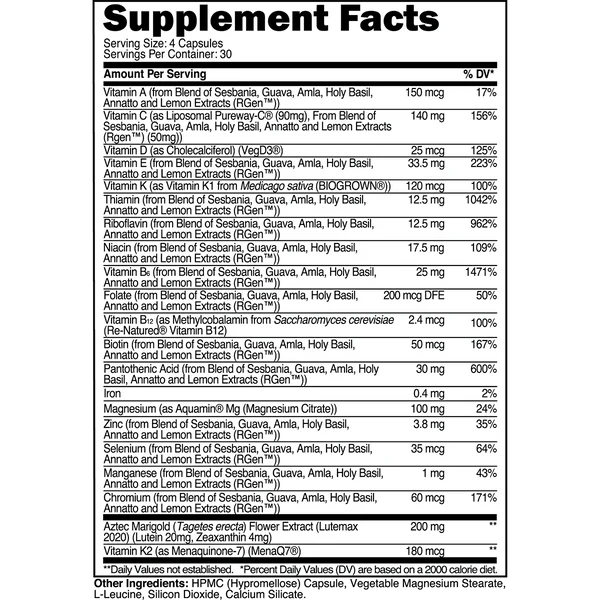 Transparent Labs Multivitamin 120ct
