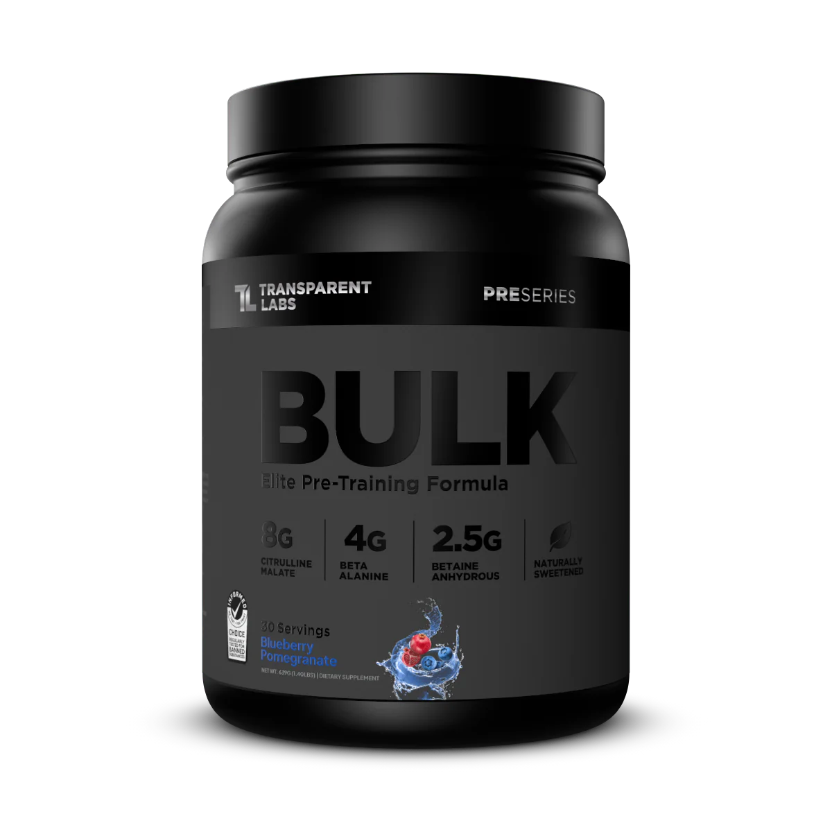 Bulk Black Pre - Workout - Blueberry Pomegranate
