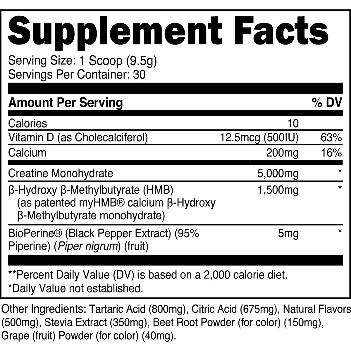 Creatine HMB - Black Cherry