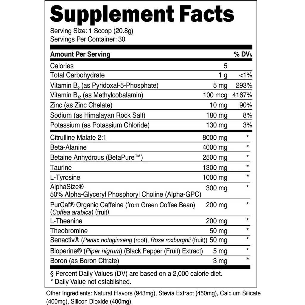 Bulk Pre - Workout - Blue Raspberry