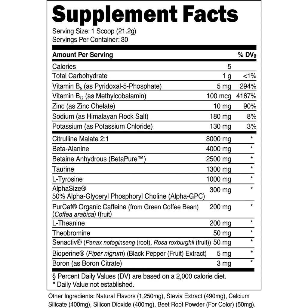 Bulk Pre - Workout - Strawberry Lemonade