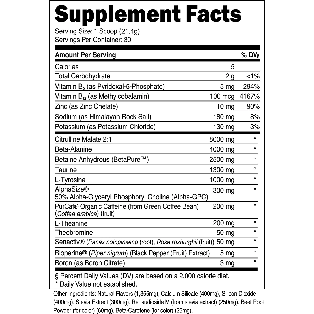 Bulk Pre - Workout - Tropical Punch