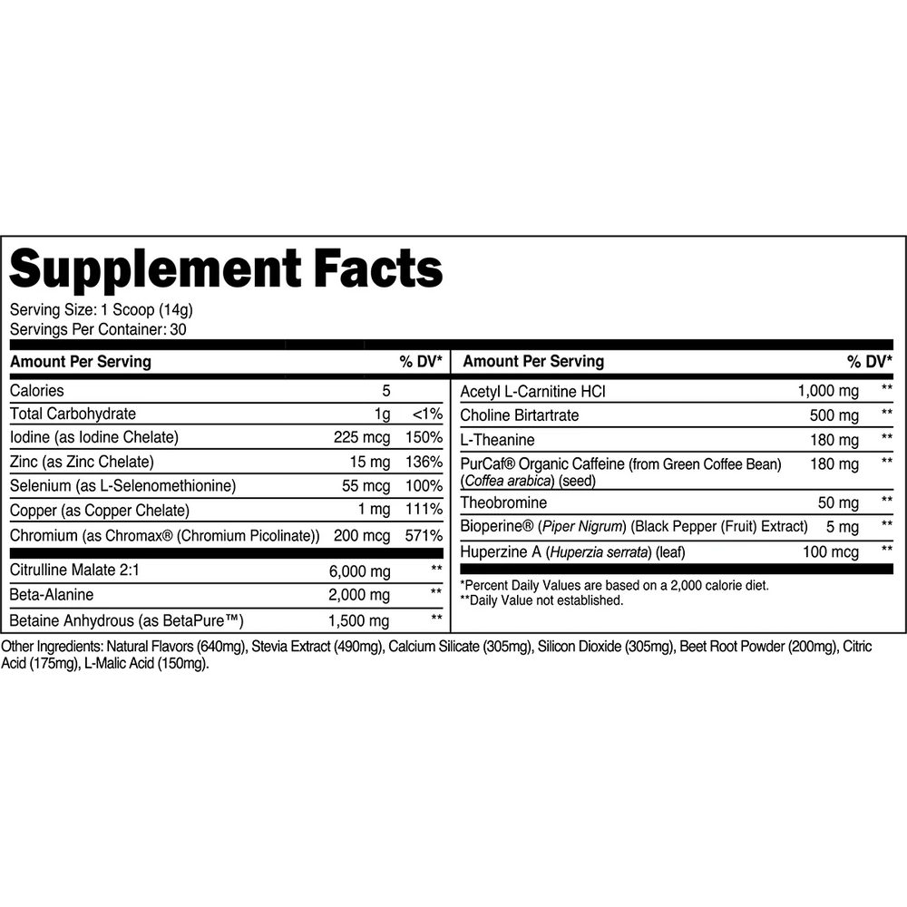 Lean Pre - Workout - Fruit Punch