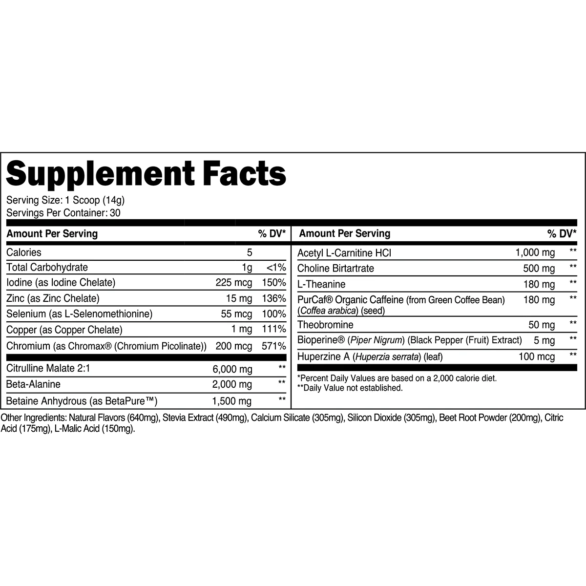 Lean Pre - Workout - Fruit Punch
