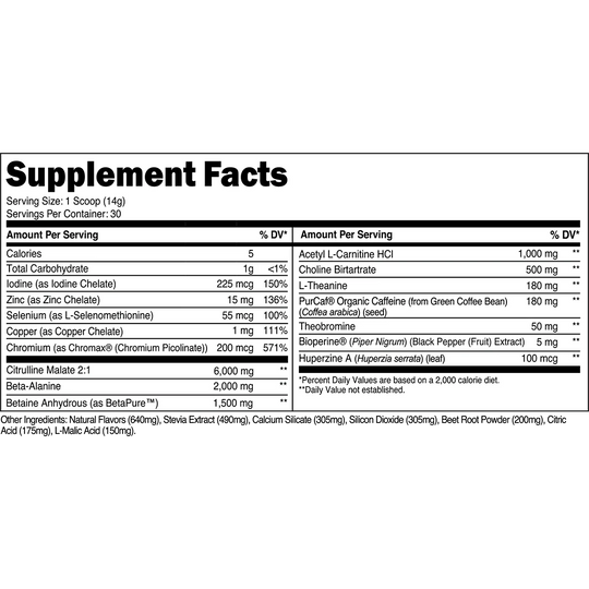 Lean Pre - Workout - Fruit Punch
