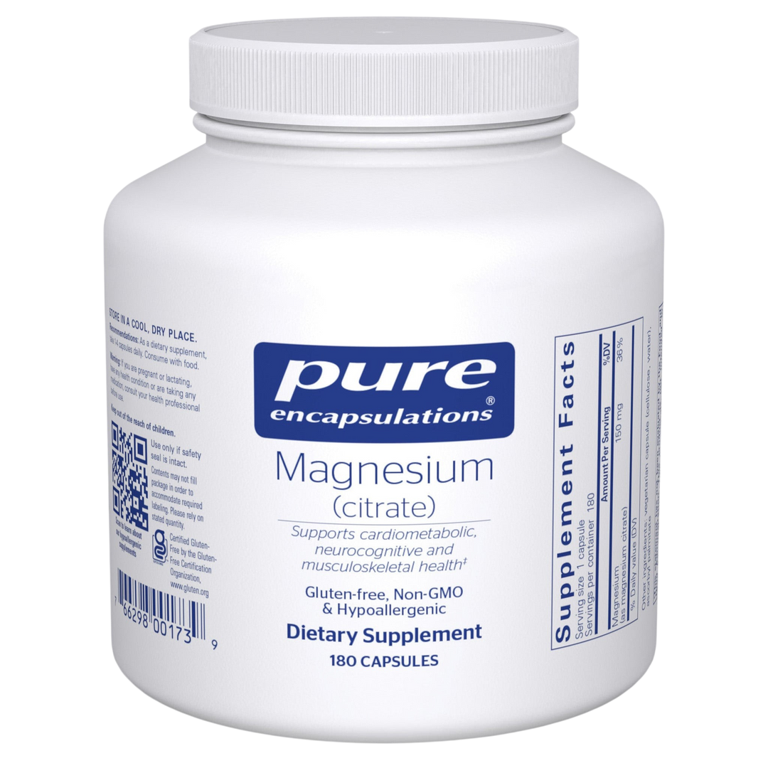 Pure Encapsulations Magnesium Citrate 180ct