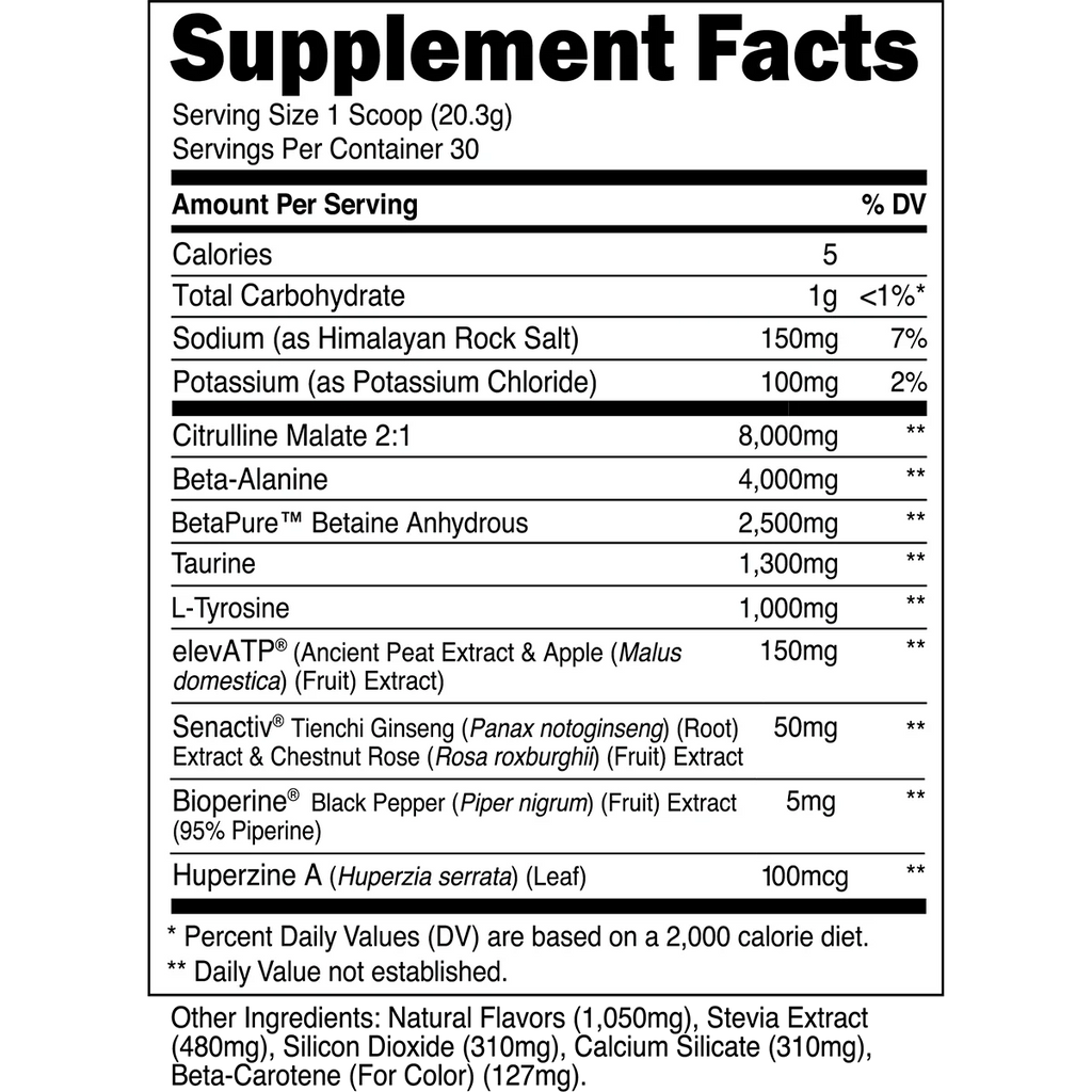 Stim - Free Pre - Workout - Peach Mango