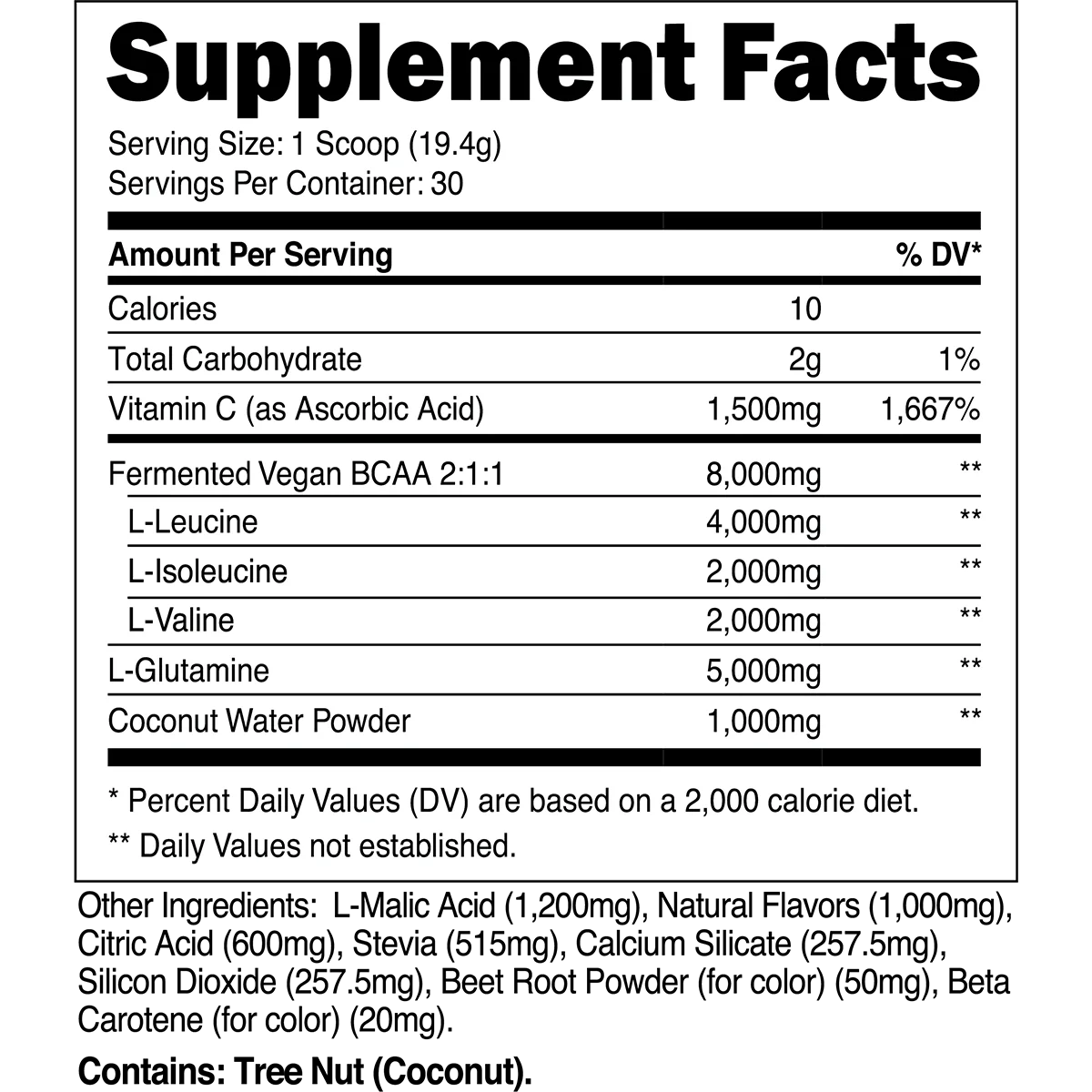 BCAA Glutamine - Tropical Punch