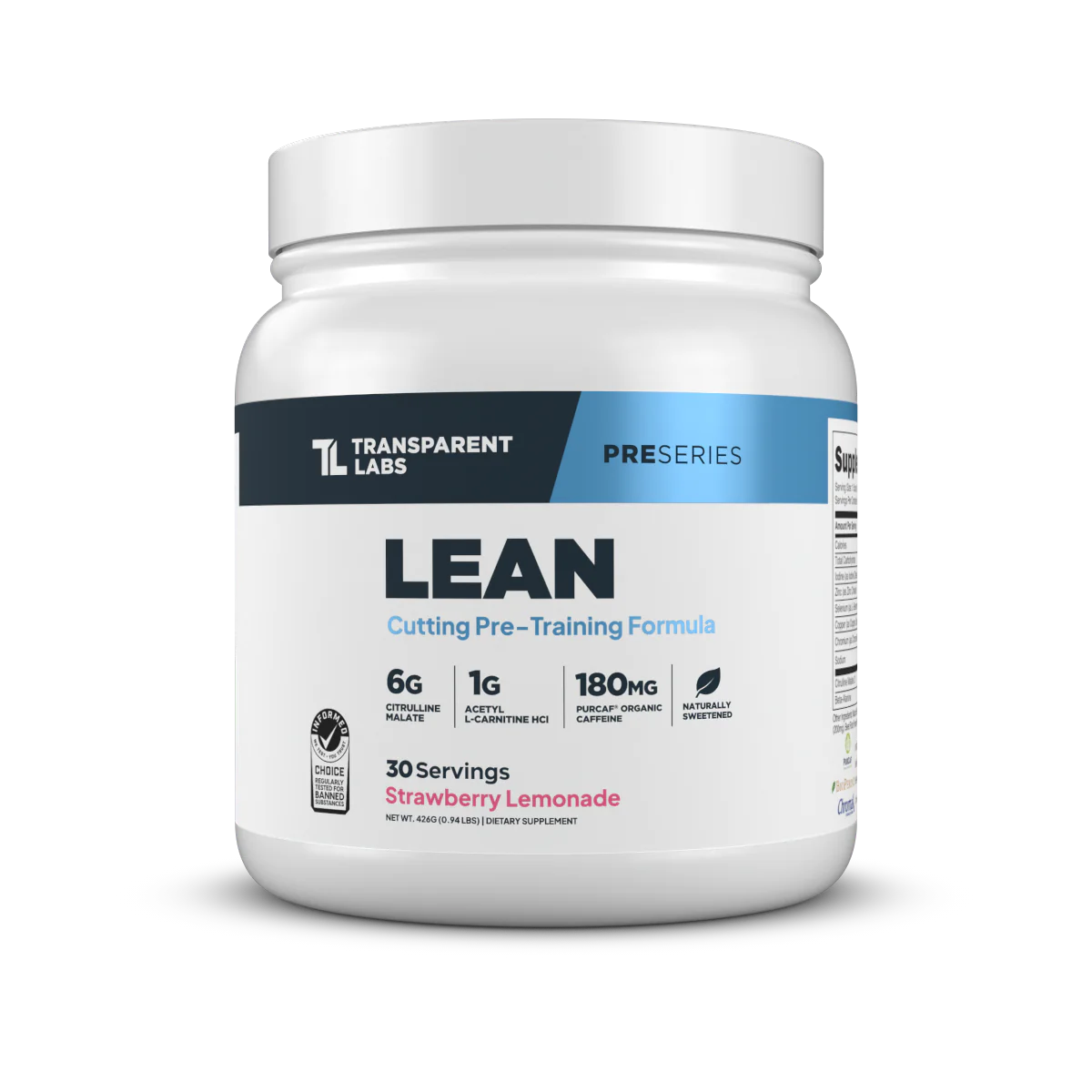Lean Pre - Workout - Strawberry Lemonade