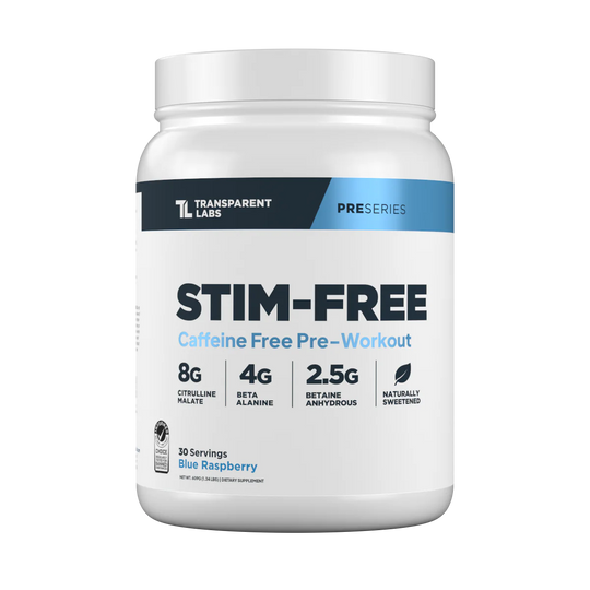 Transparent Labs Stim Free Pre Workout - Blue Raspberry