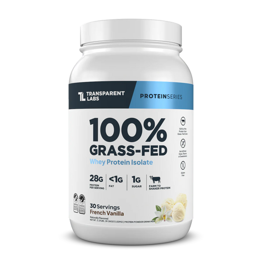 Transparent Labs Grass Fed Whey Protein Isolate - French Vanilla